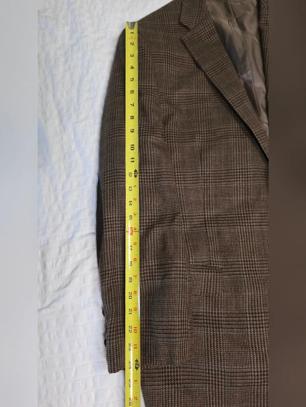 Lauren Ralph Lauren 100% Wool Men's Coat Plaid Size 44L